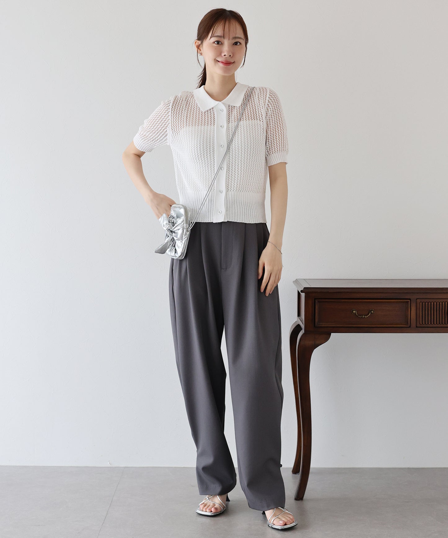 【TIME SALE】メッシュポロニット