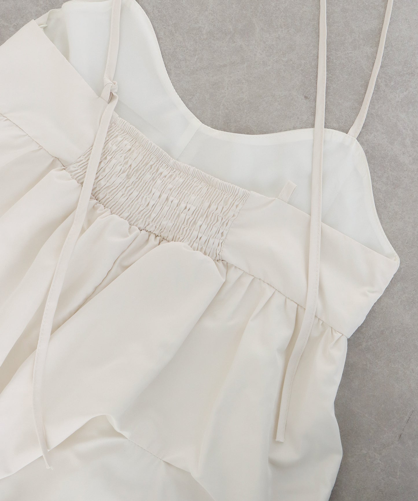 ランダムタックバルーンキャミワンピース