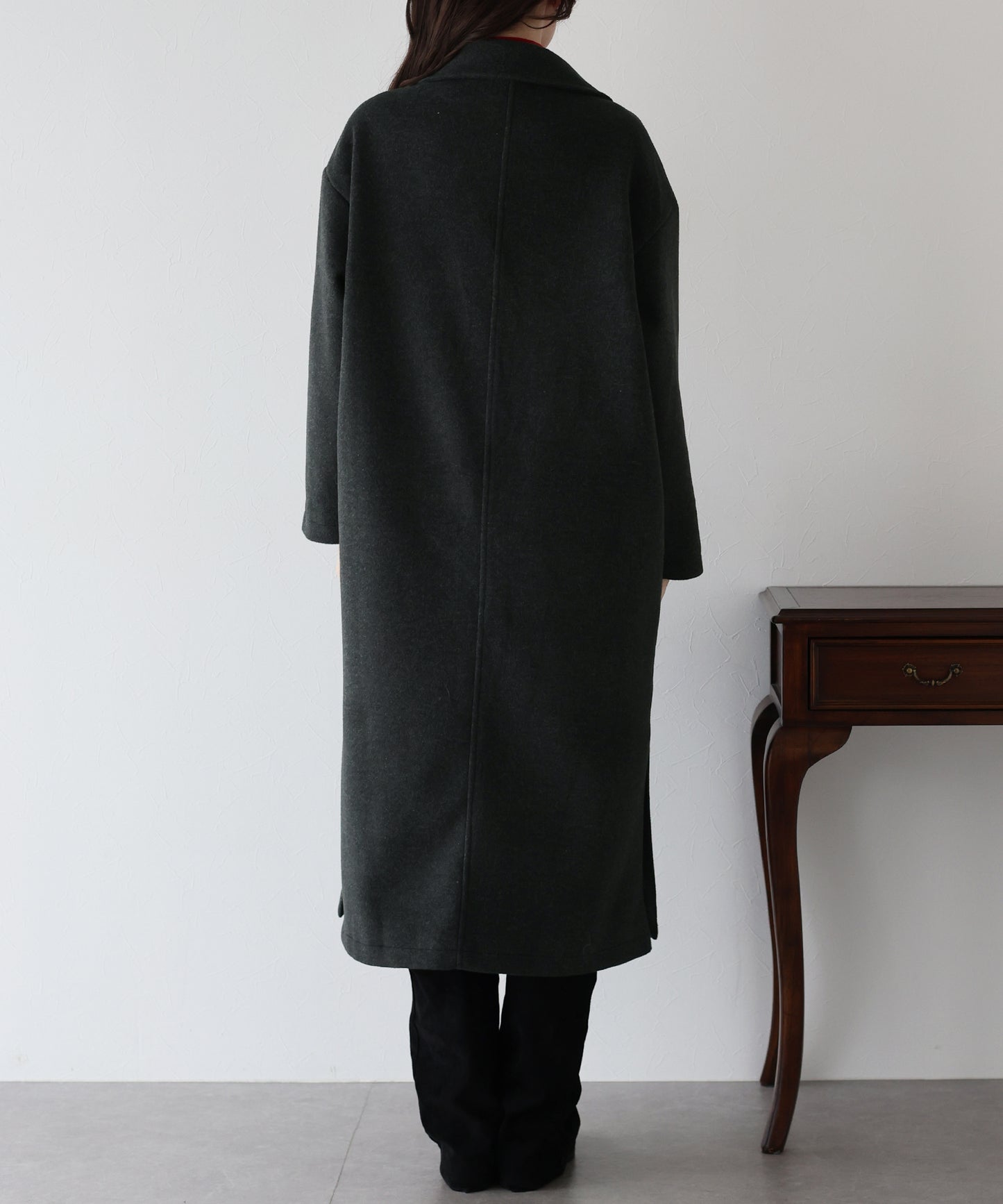 テーラードウールロングコート