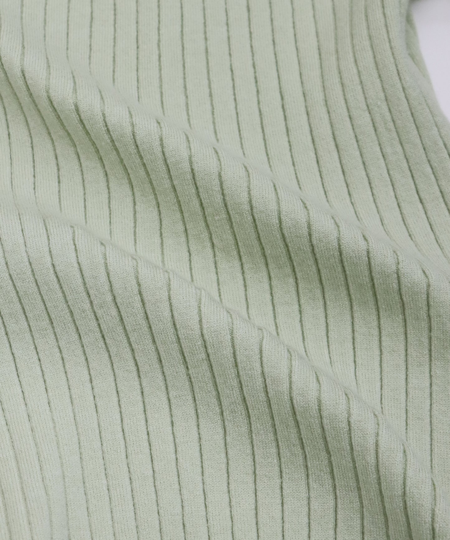 リボンチョーカーリブニット