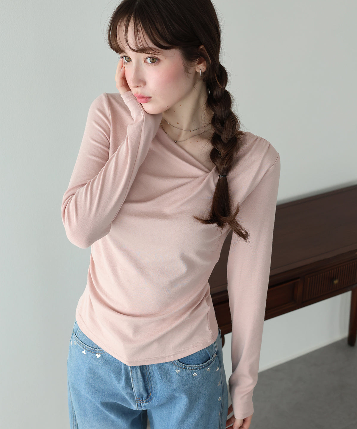 ドレープロングTシャツ【メール便】