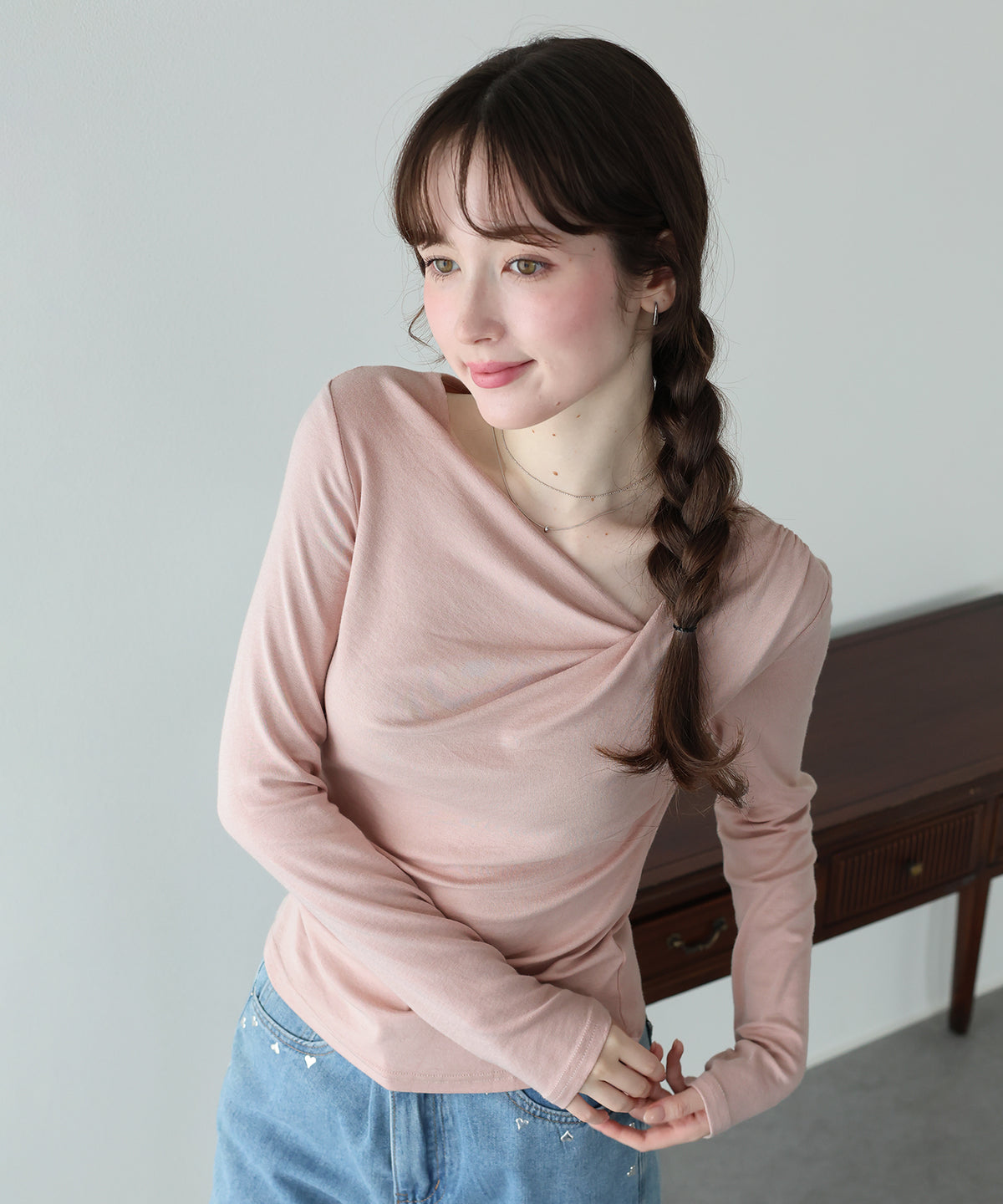 ドレープロングTシャツ【メール便】