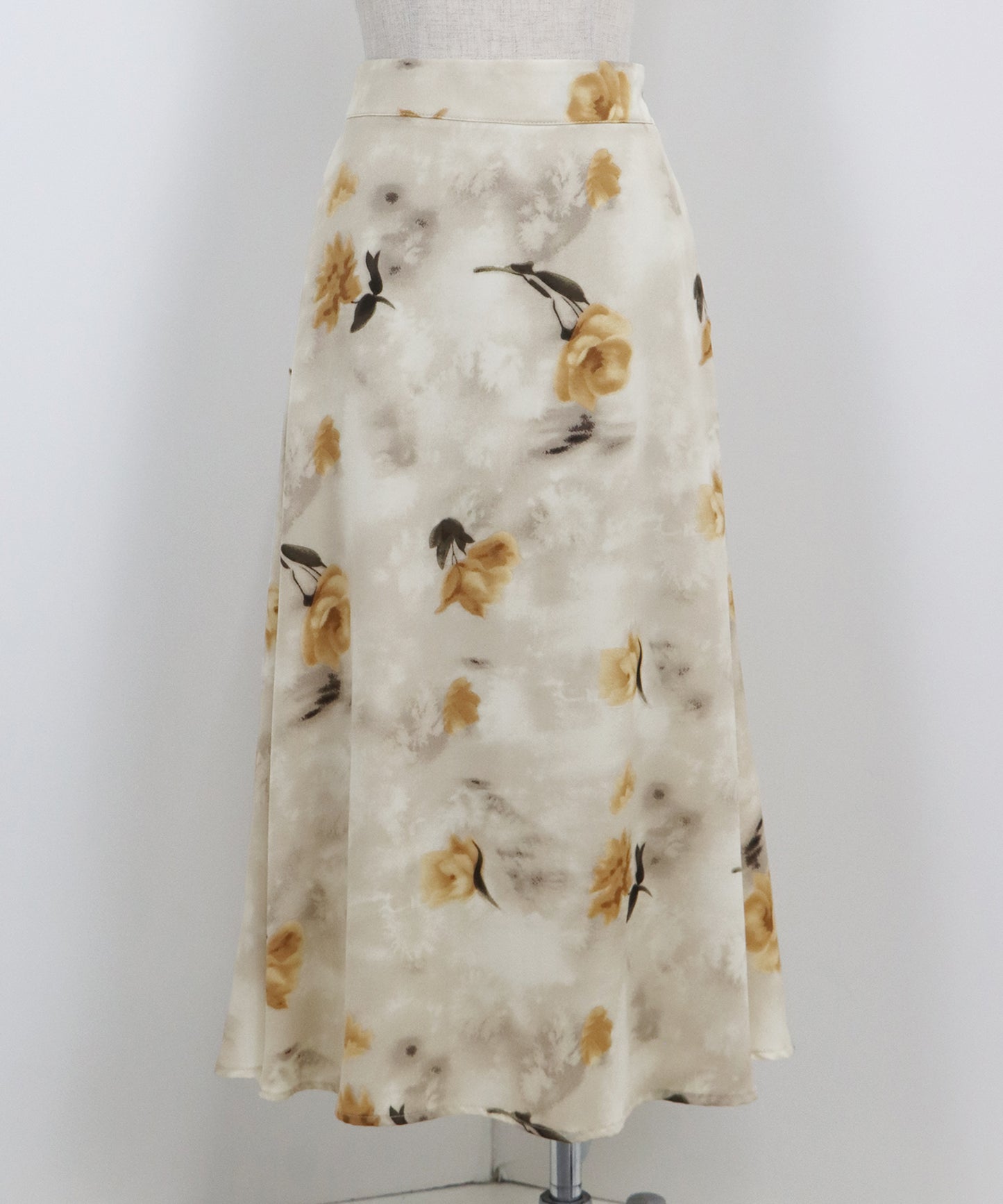 フラワープリント マーメイドスカート
