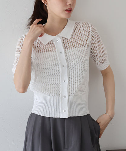 【TIME SALE】メッシュポロニット