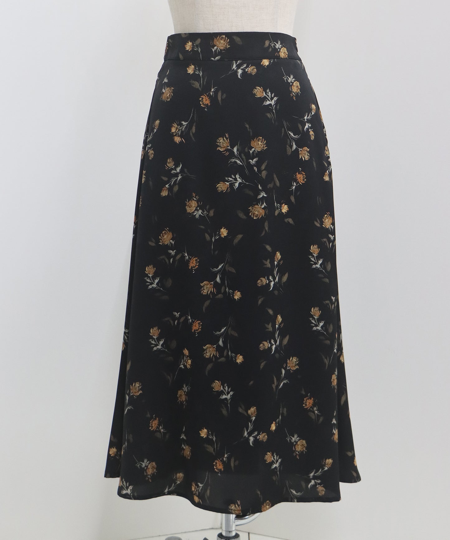 フラワープリント マーメイドスカート