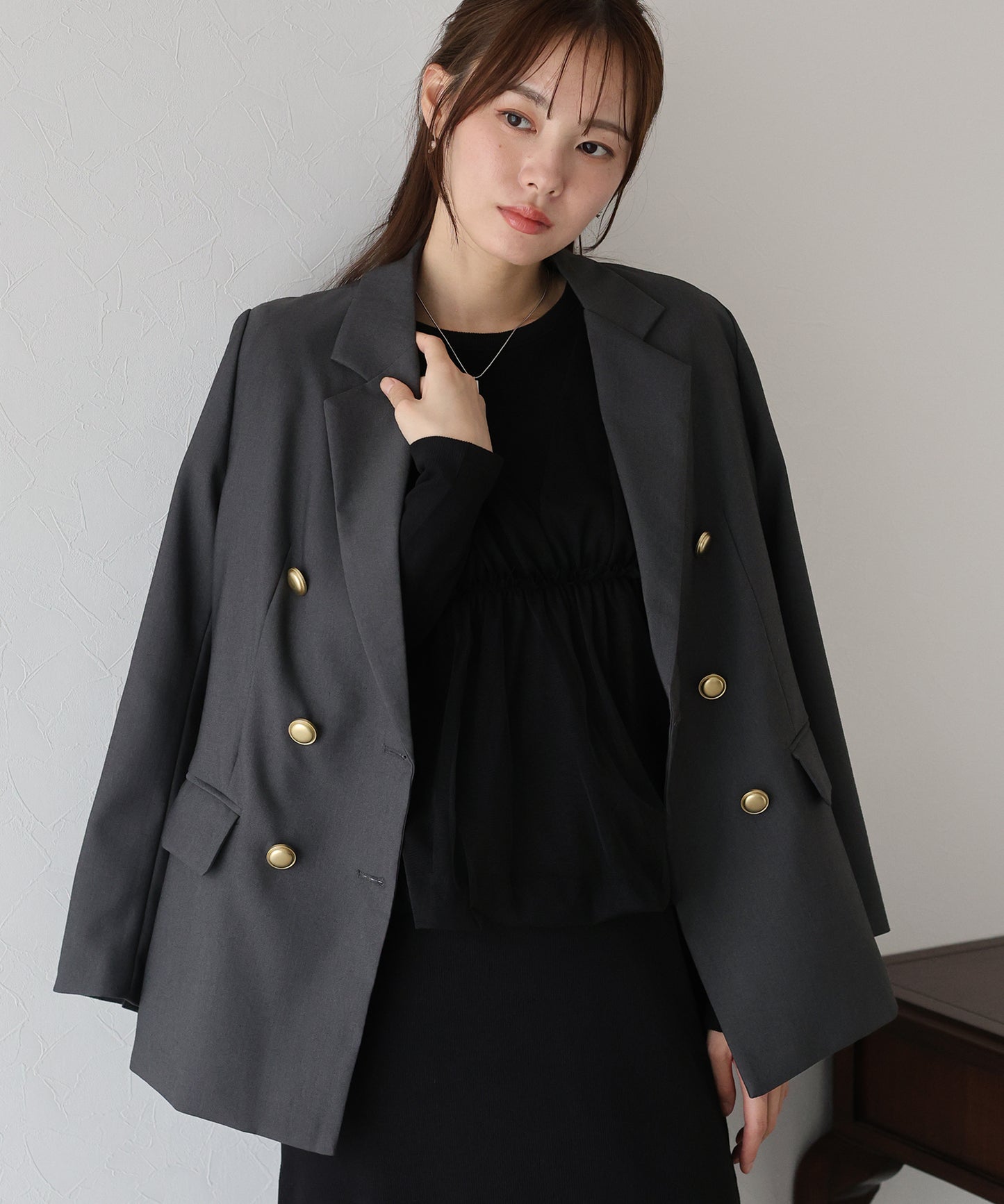 【早割5％OFF】バックスリットテーラードジャケット