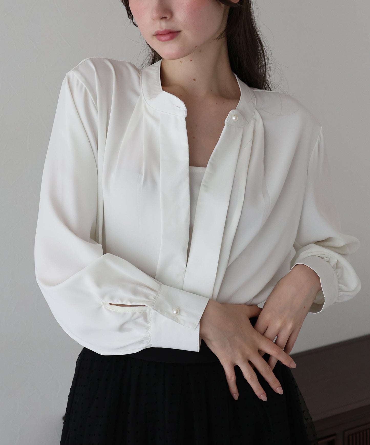 2WAYフロントタックブラウス【ネコポス】