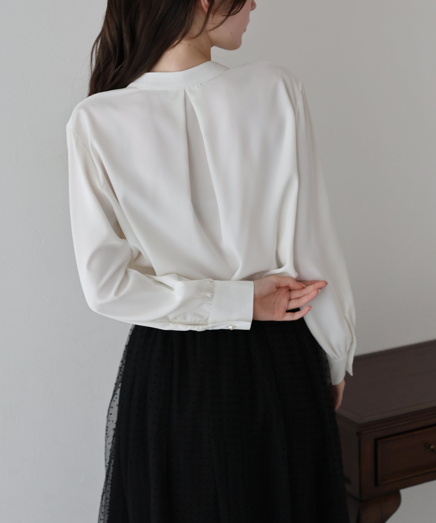 2WAYフロントタックブラウス【ネコポス】