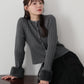 【早割5％OFF】袖ファーケーブルカーディガン