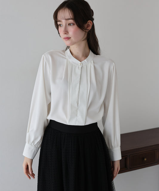 【TIME SALE】2WAYフロントタックブラウス【ネコポス】