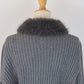 【早割5％OFF】ファー襟ダブルジップニット