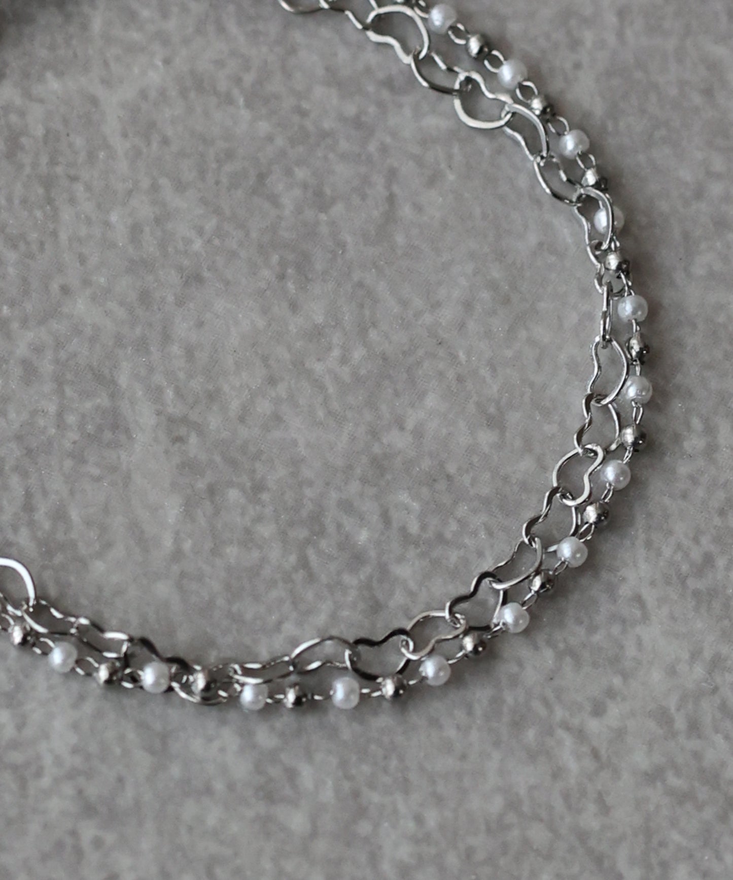 【早割5％OFF】ハートチェーンブレスレット/ サージカルステンレス【ネコポス】