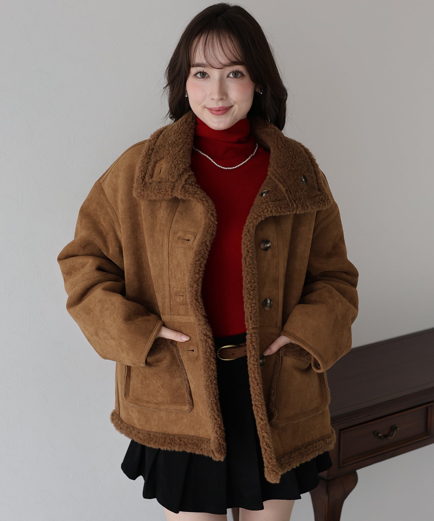 A.P.C リアルムートンJK ブラウン サイズ2 フランス製 古着 90's APC ムートンジャケット リアルレザー - メルカリ