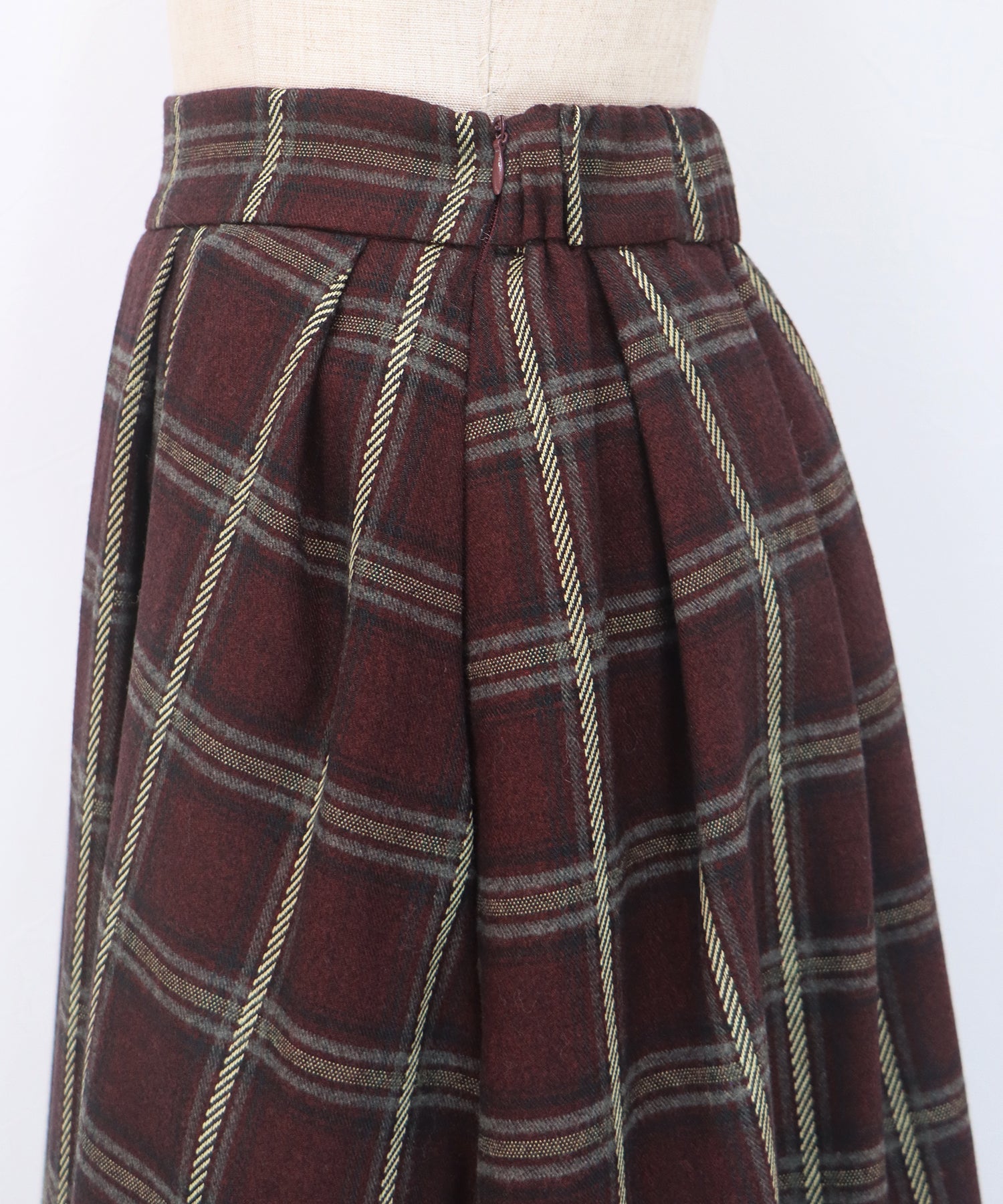 丈が選べるチェックロングスカート – BLUE ONLINE