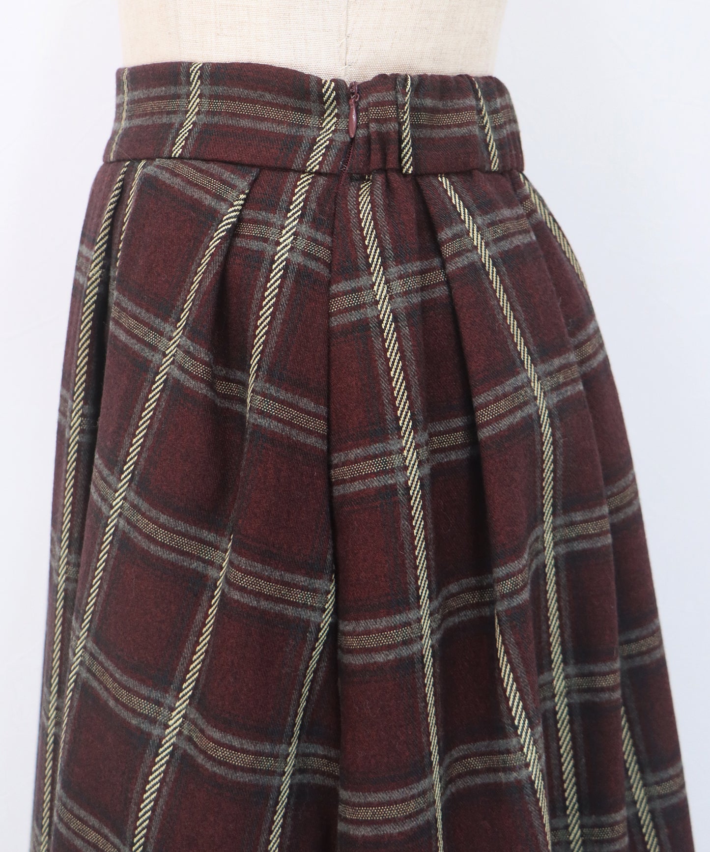 丈が選べるチェックロングスカート