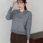 【早割5％OFF】ドットハーフジップニット