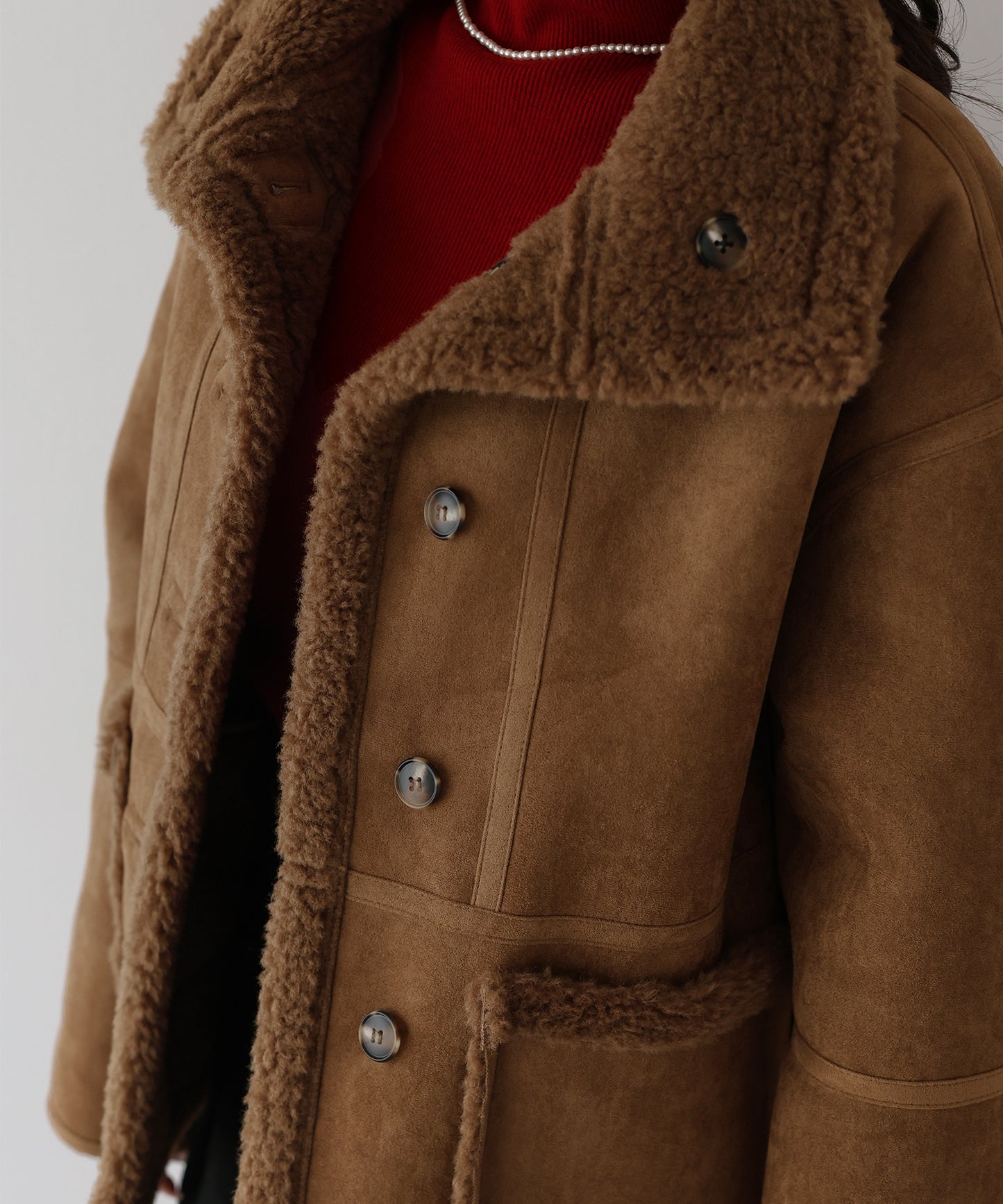 リバーシブルボアムートンコート