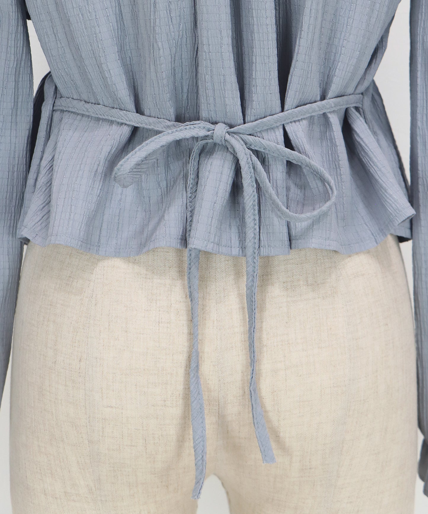 バックリボンスクエアティアードブラウス【ネコポス】