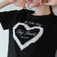 ハートレースショートTシャツ【メール便】