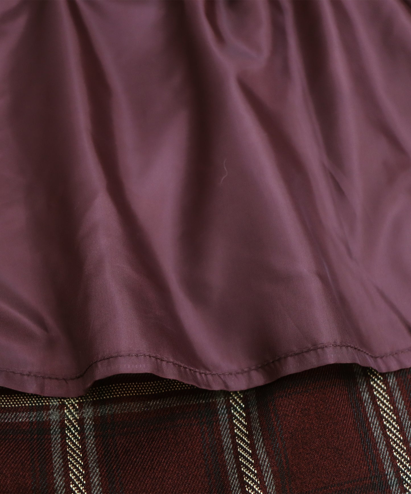 丈が選べるチェックロングスカート