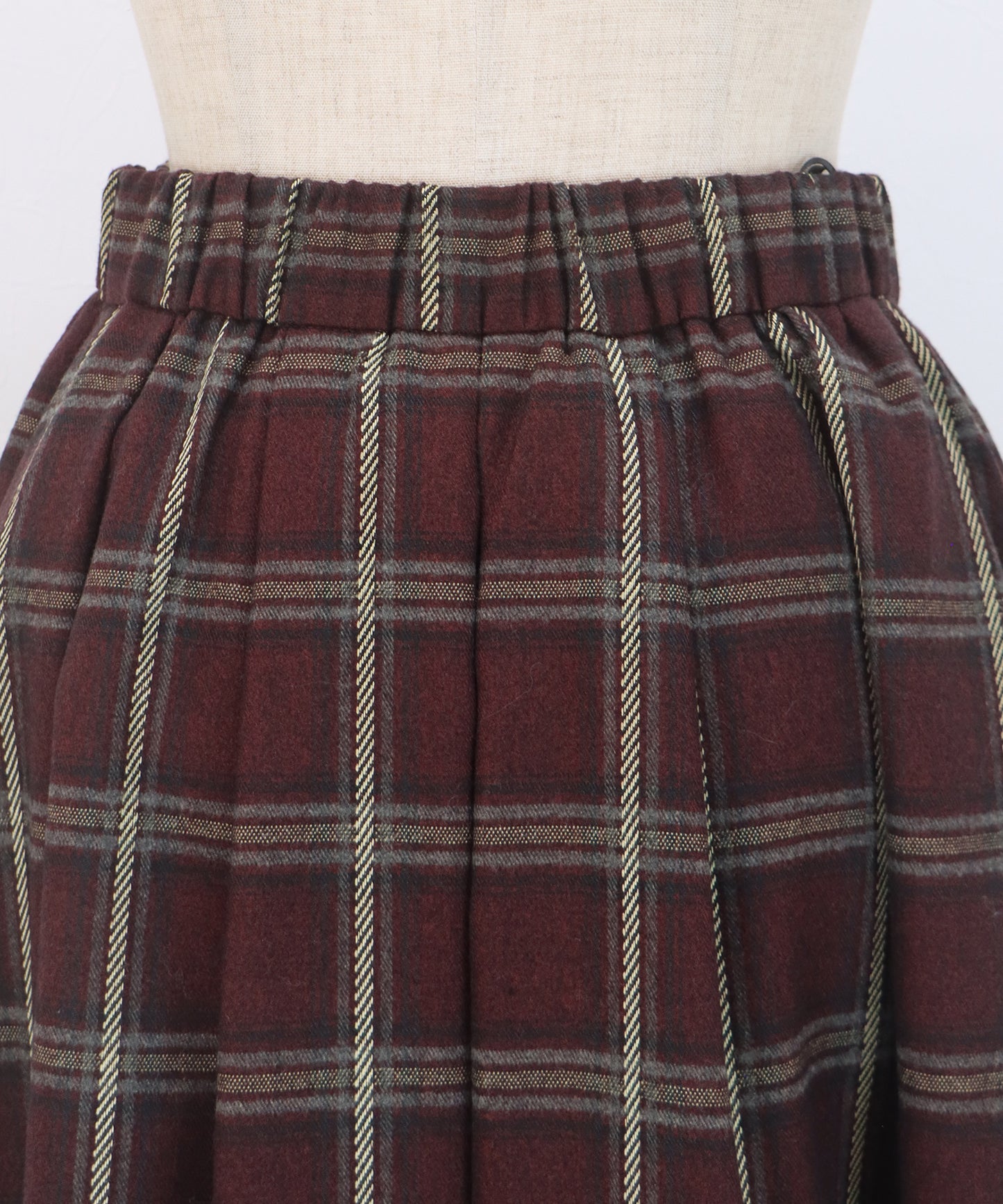 丈が選べるチェックロングスカート