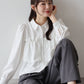 【早割5％OFF】フリルティアードピーチブラウス