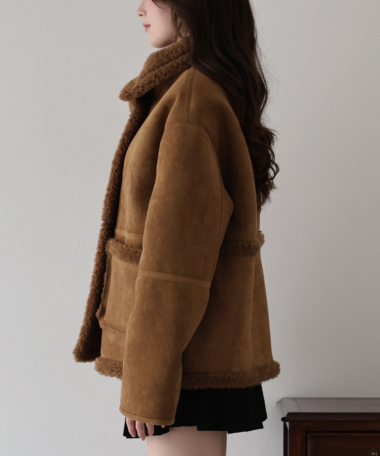 リバーシブルボアムートンコート