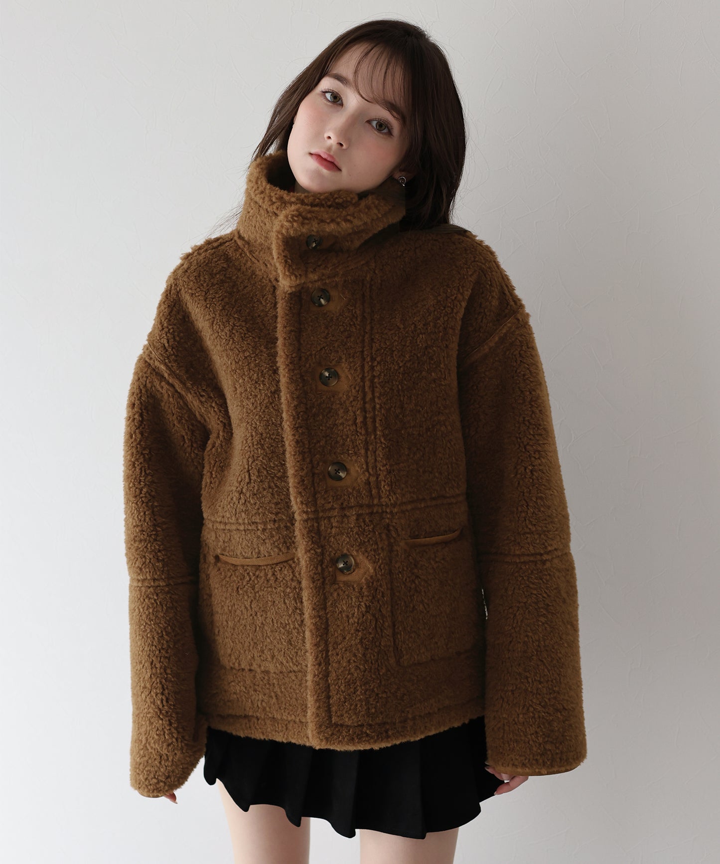 リバーシブルボアムートンコート