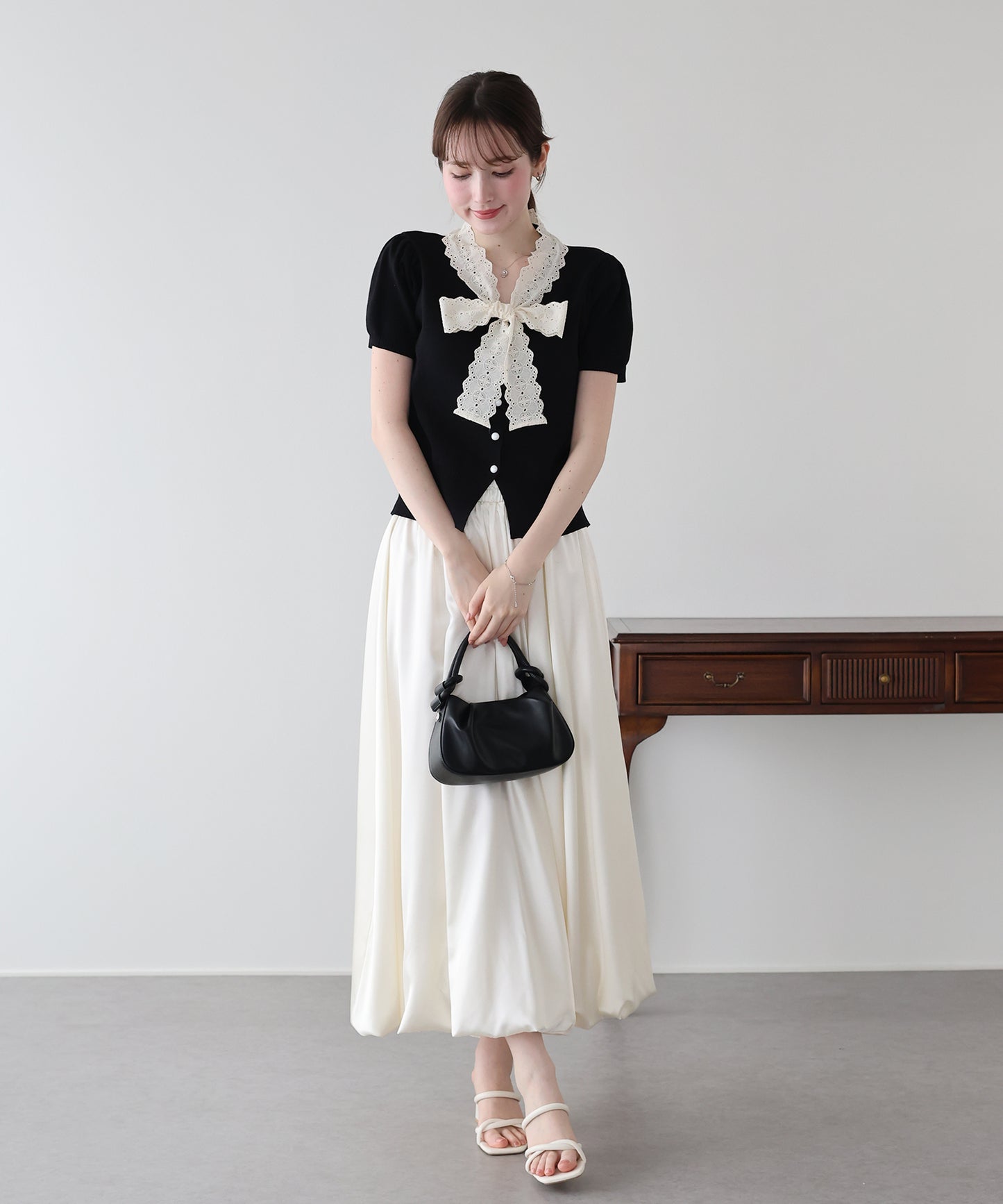 レースリボンカーディガン【メール便】