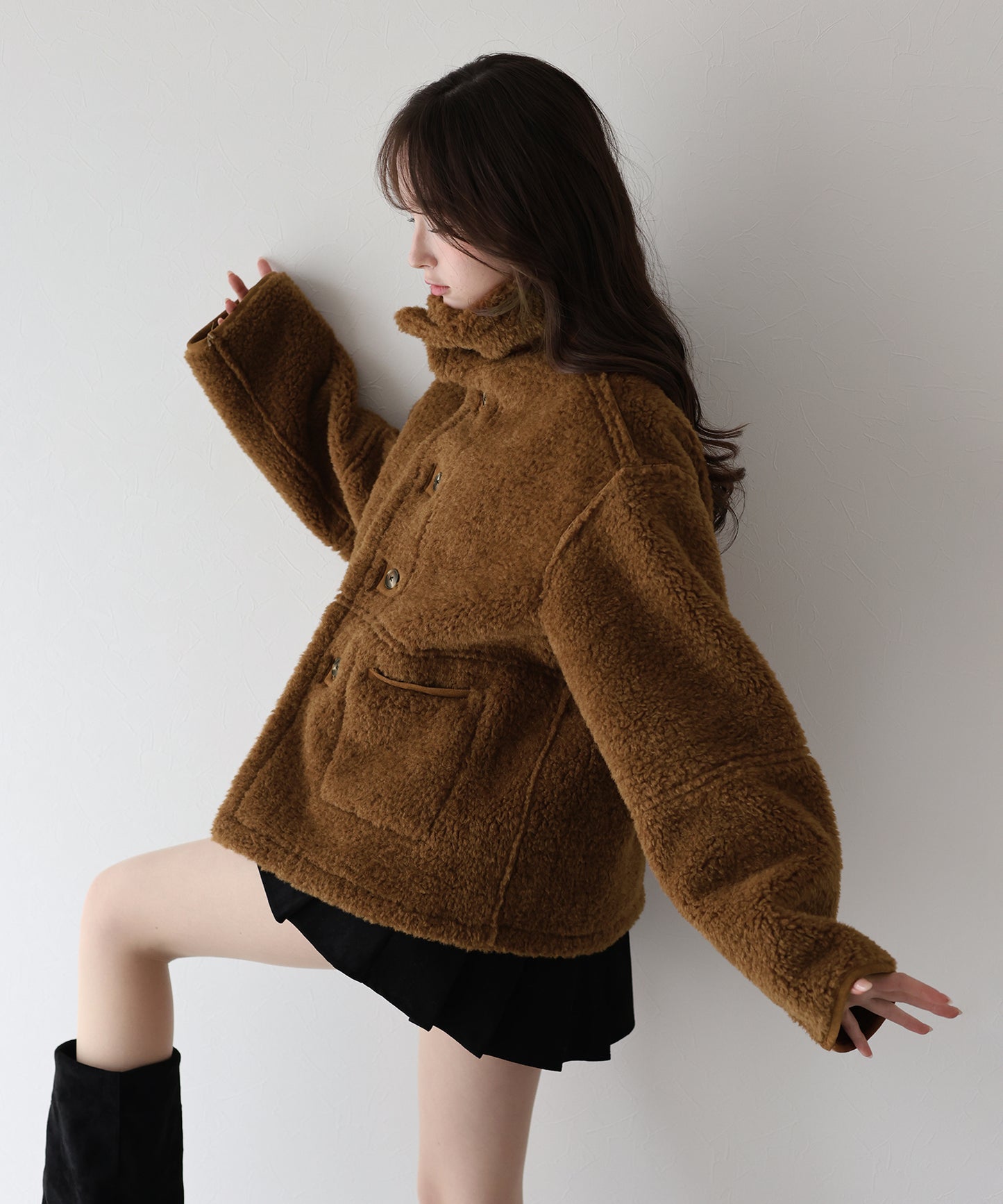 リバーシブルボアムートンコート