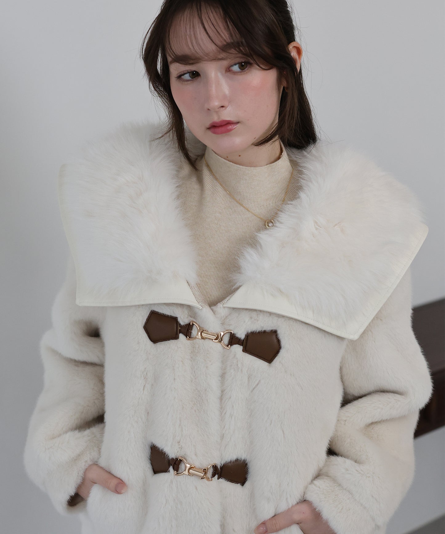 【早割5％OFF】ビッグカラーファーコート