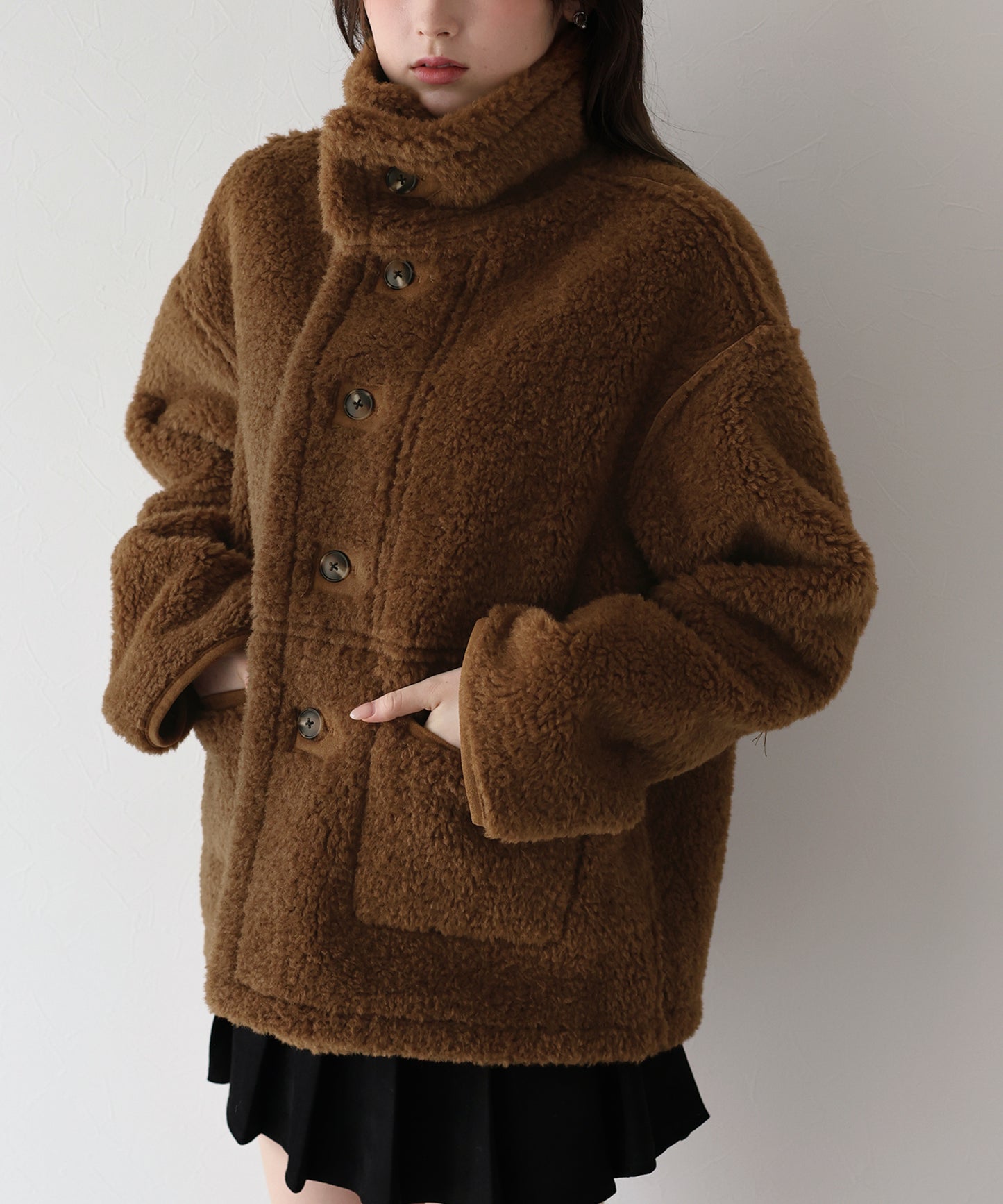 リバーシブルボアムートンコート