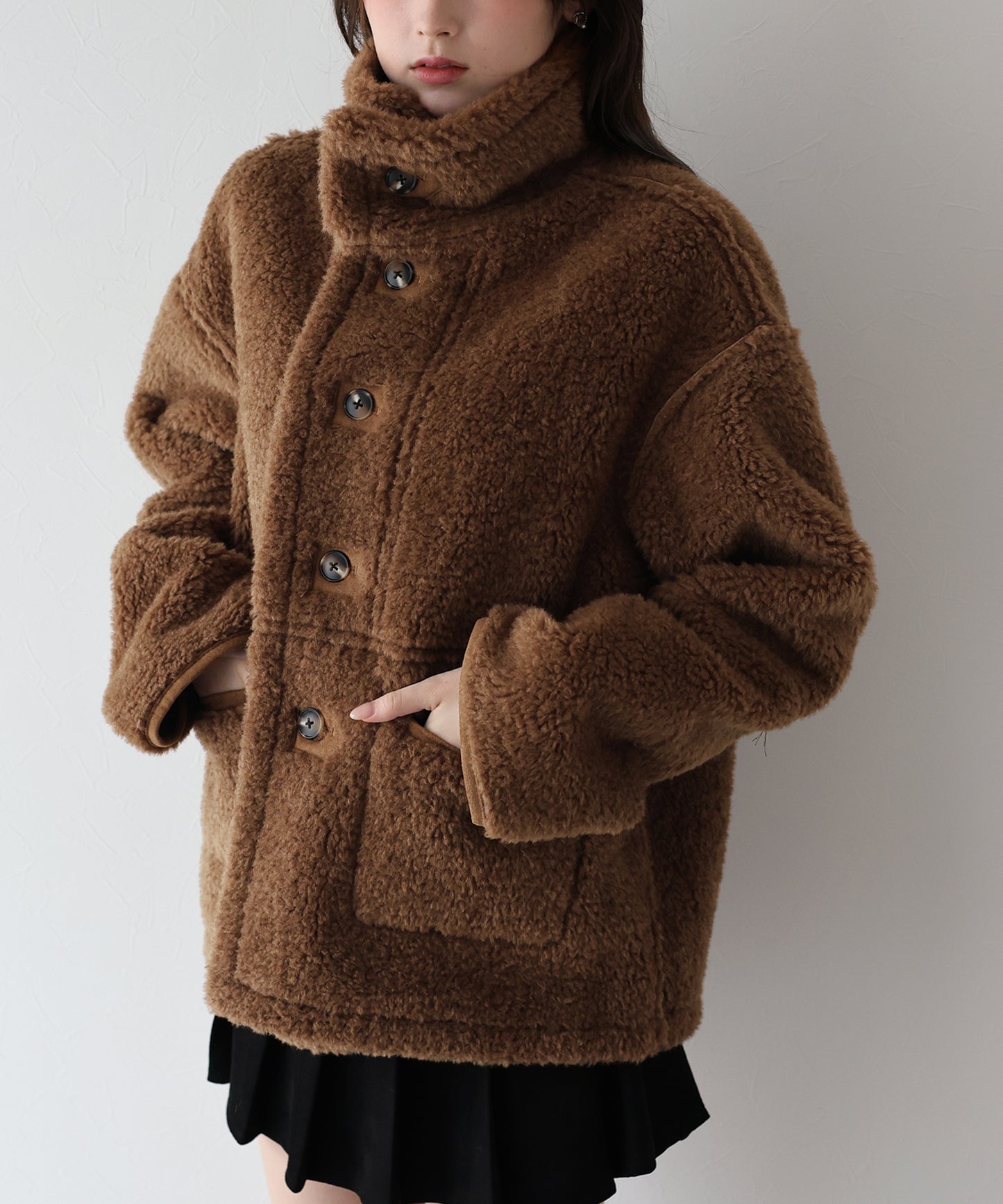 【早割5％OFF】リバーシブルボアムートンコート