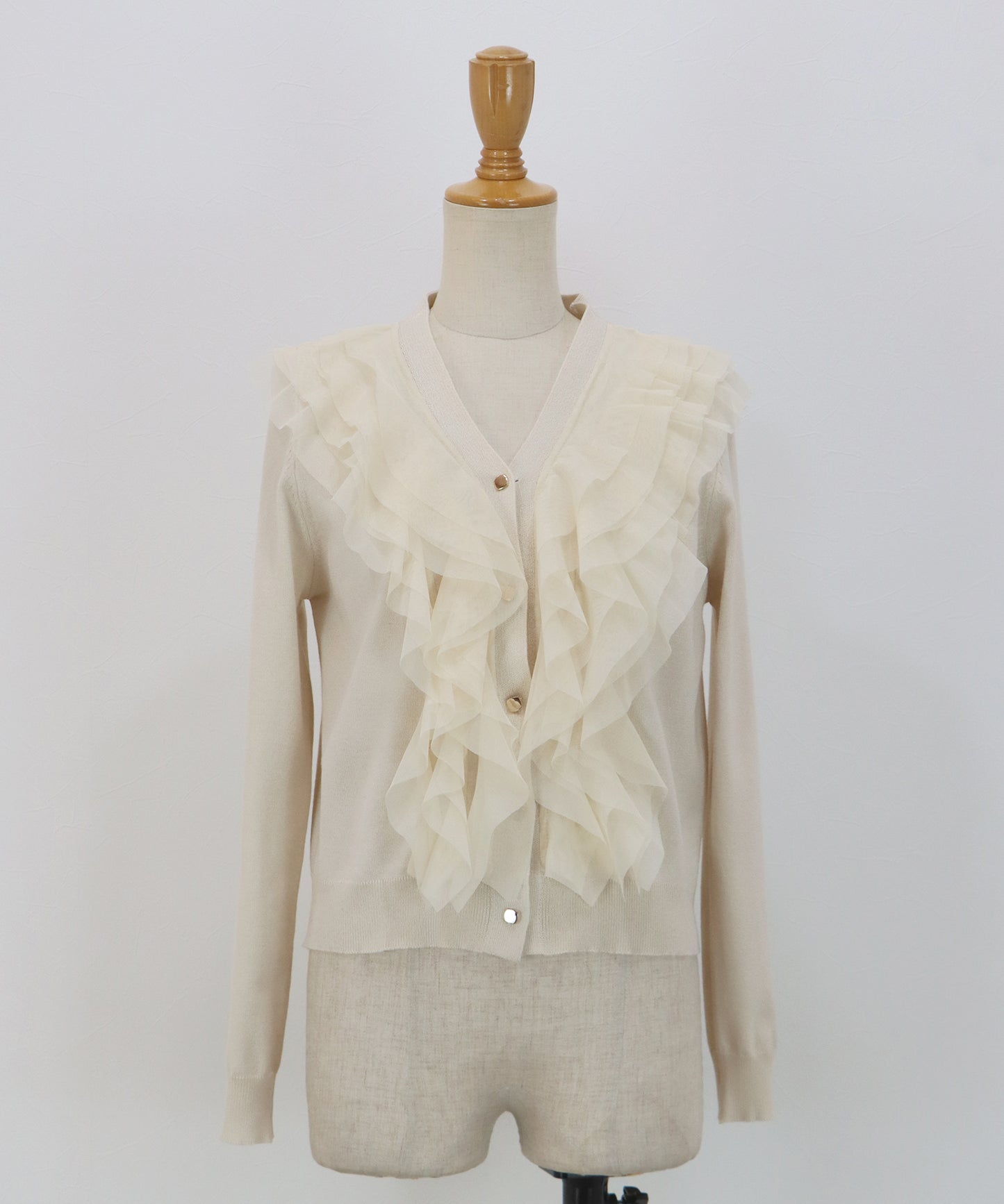 チュールフリルカーディガン