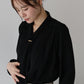 【早割5％OFF】メタルバー付きボウタイブラウス【ネコポス】