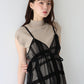 【早割5％OFF】フロッキーチェックキャミワンピース