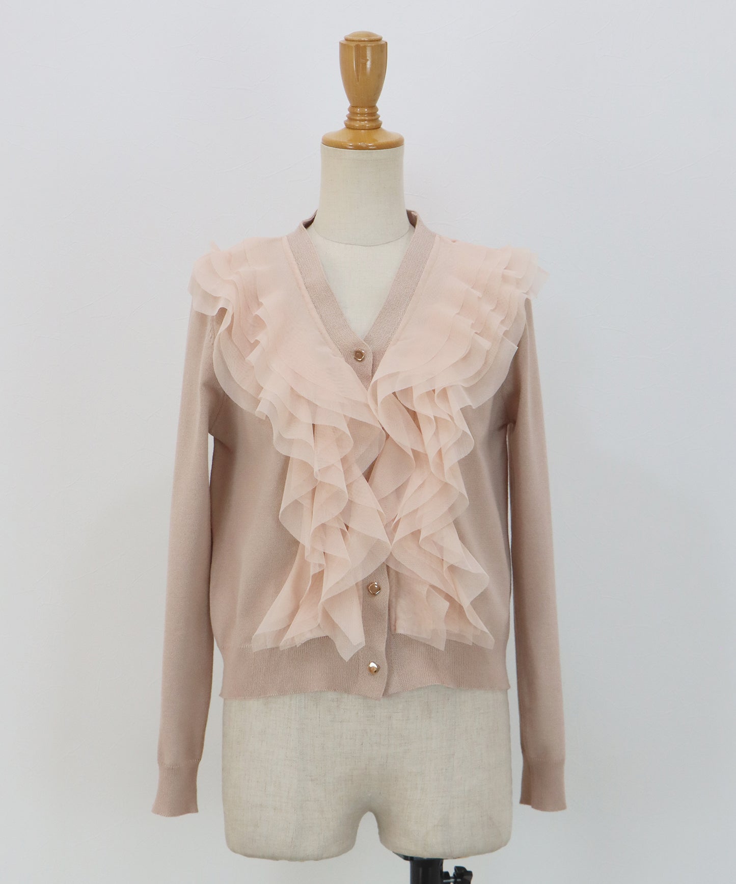 チュールフリルカーディガン