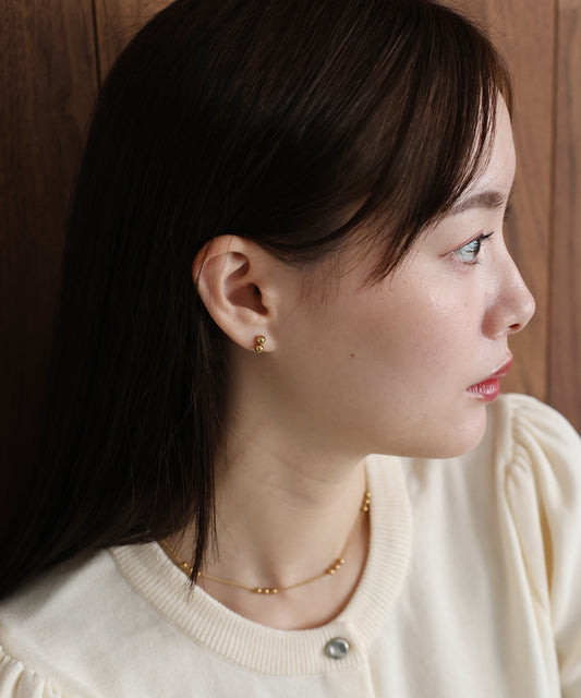 【早割5％OFF】ボールモチーフピアス / サージカルステンレス【メール便】