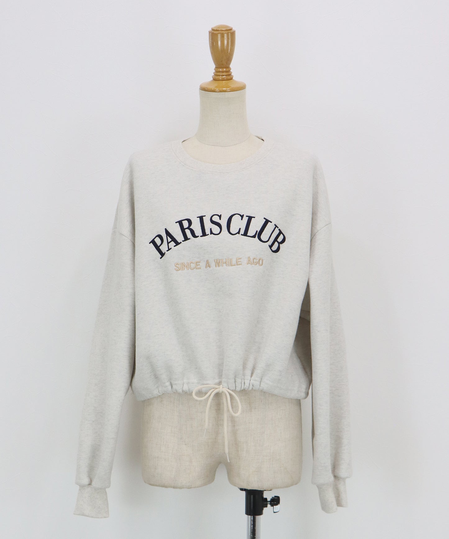 【早割5％OFF】ロゴ刺繍ドロストスウェット