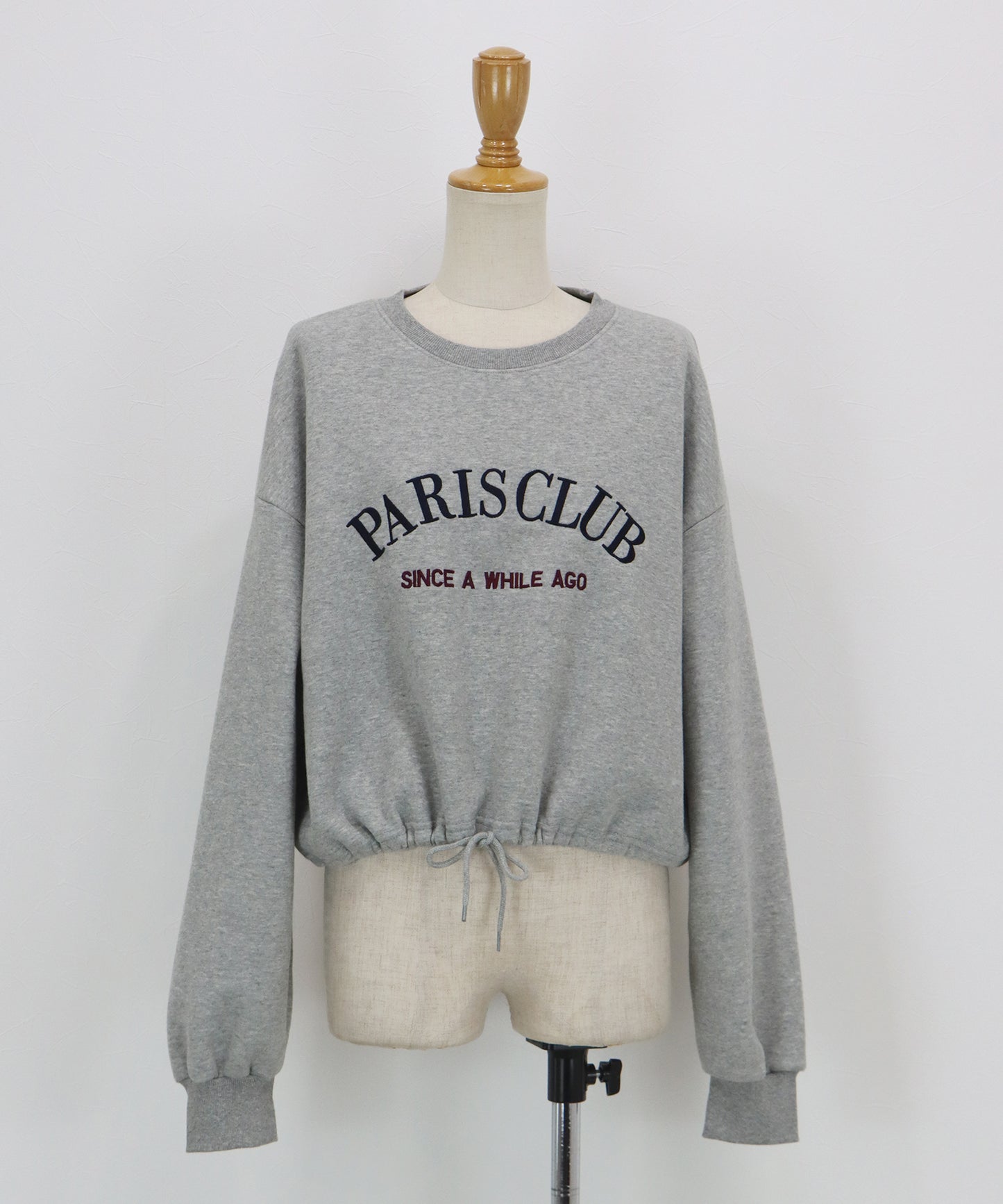 【早割5％OFF】ロゴ刺繍ドロストスウェット