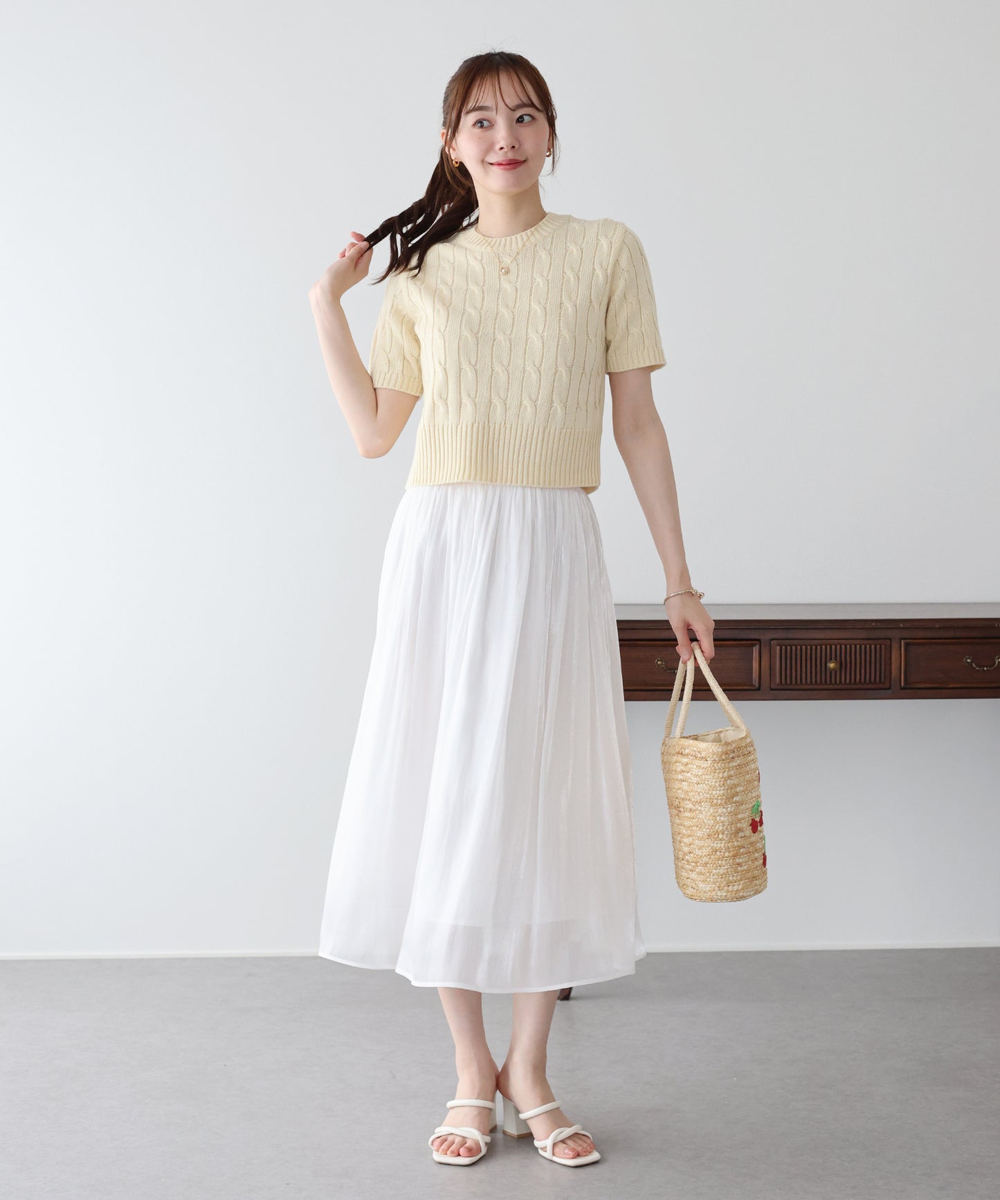 【早割5％OFF】シアーサテンスカート
