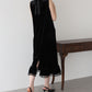 【早割5％OFF】パール付きベロアワンピース