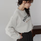 ロゴ刺繍ドロストスウェット