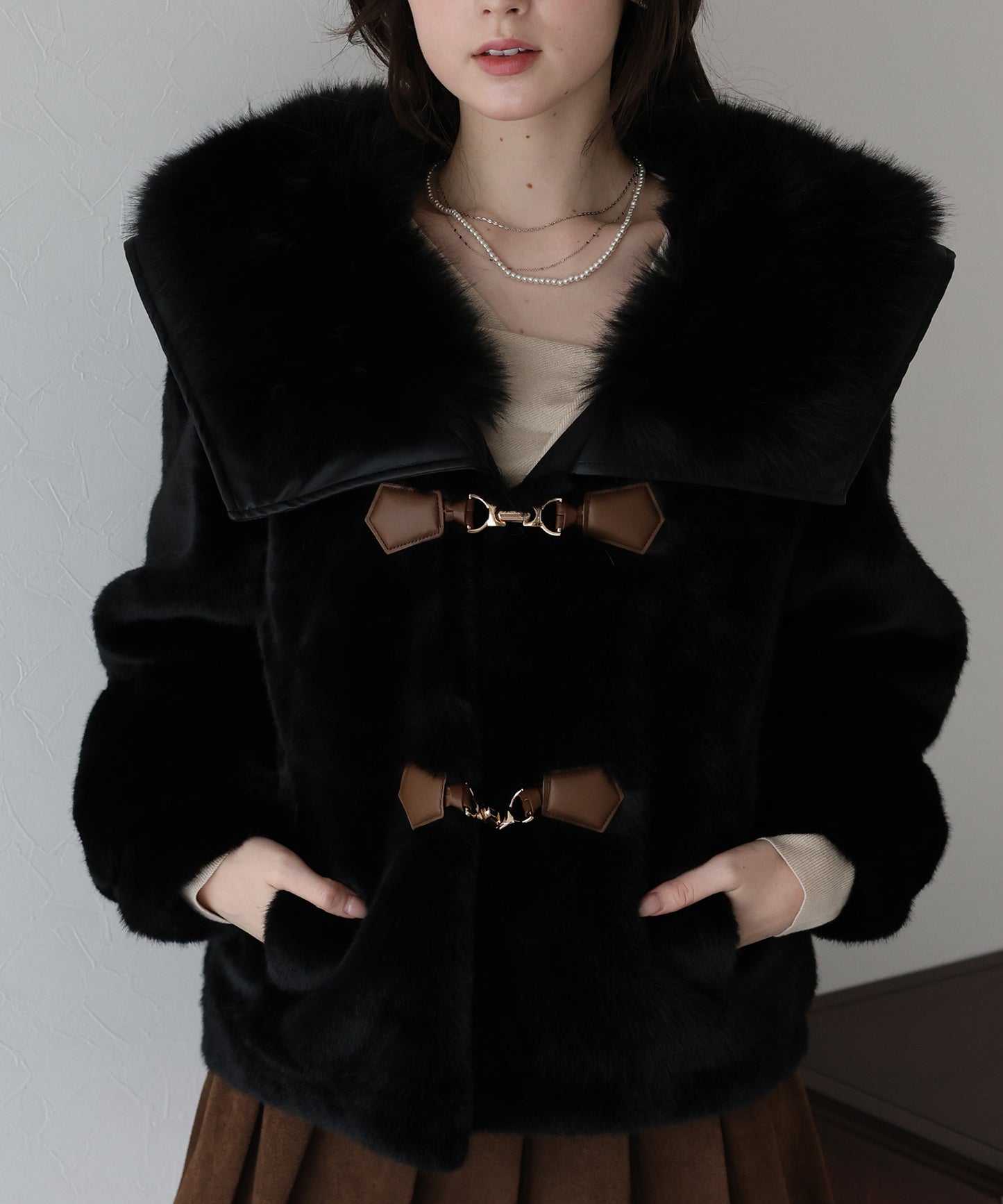 【早割5％OFF】ビッグカラーファーコート