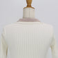 シャツレイヤードポロニット