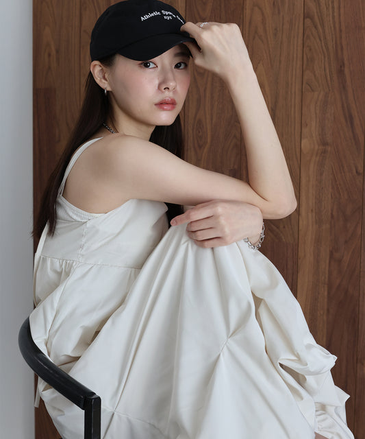 ランダムタックバルーンキャミワンピース