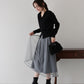 丈が選べるフロッキーチェックチュールスカート