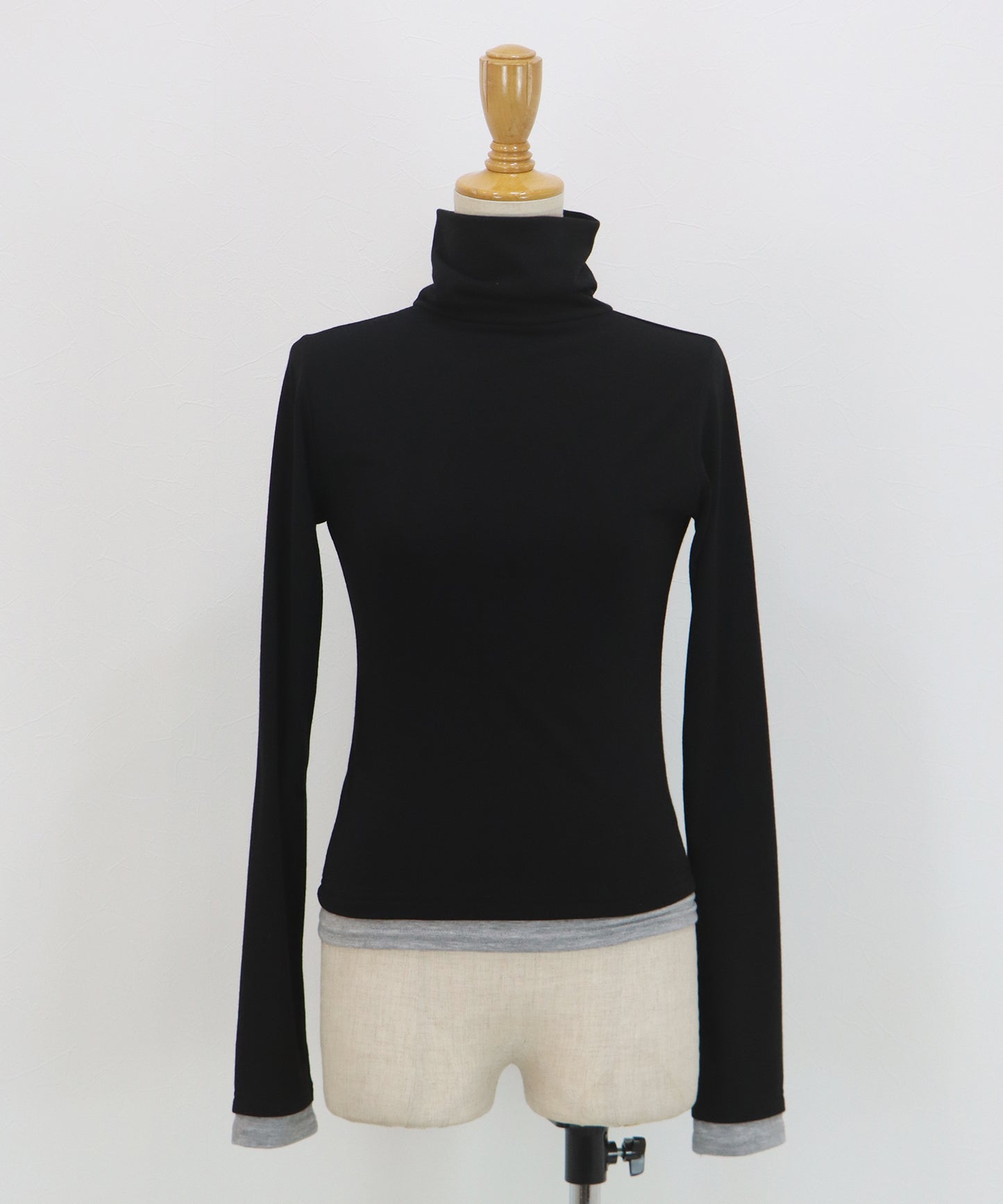 【早割5％OFF】ドッキングタートルネックカットソー【ネコポス】