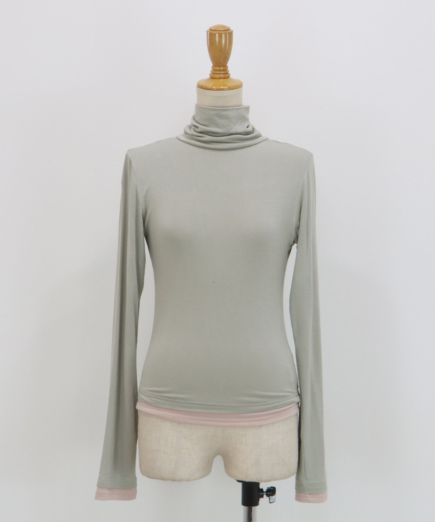 【早割5％OFF】ドッキングタートルネックカットソー【ネコポス】