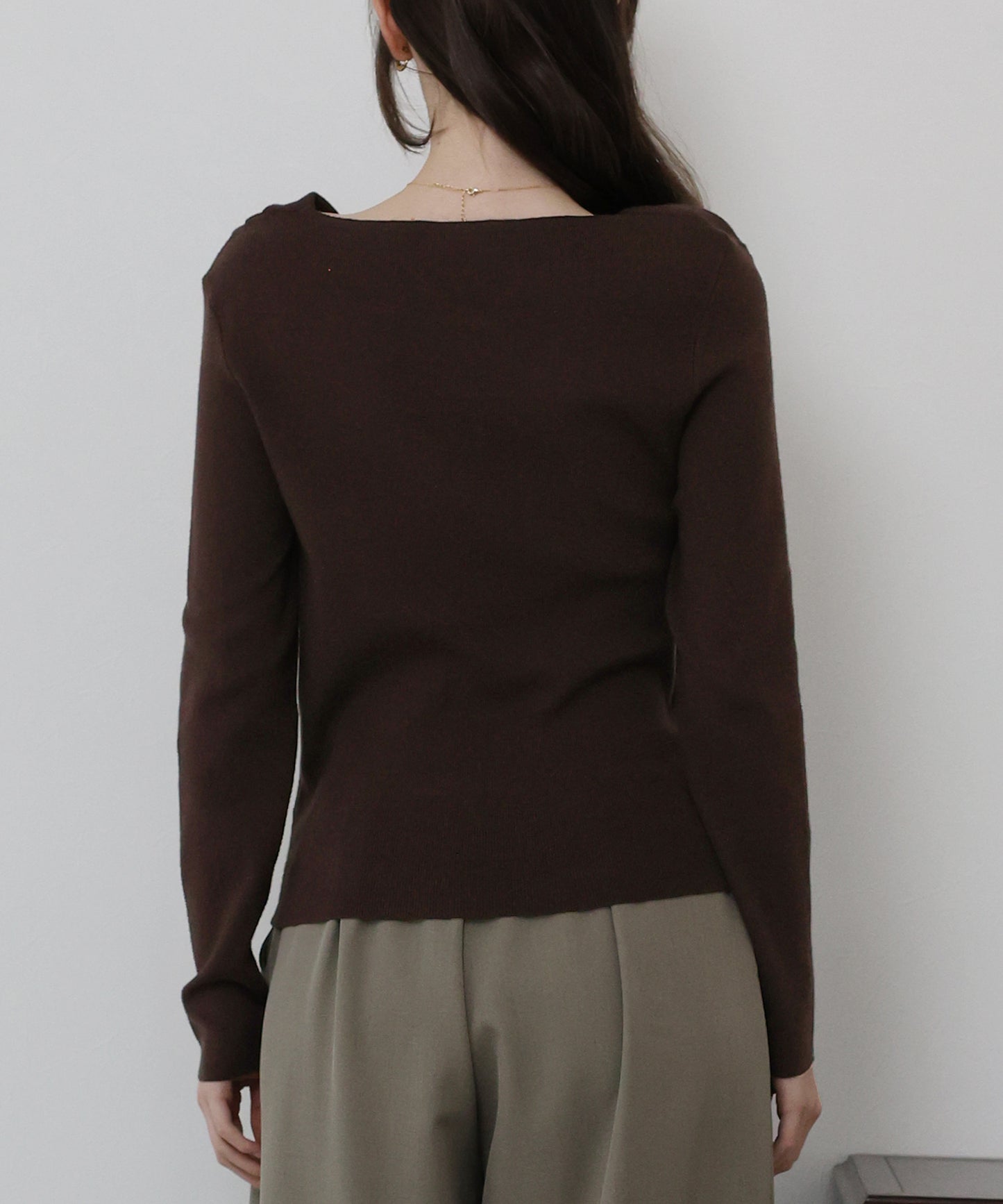 ドレープネックニット【ネコポス】